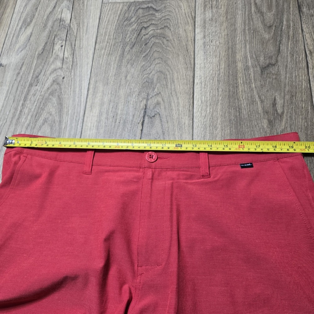Travis Mathew Red Golf Active Shorts Mens 38 (Measured 39) 10" Inseam - Picture 4 of 8